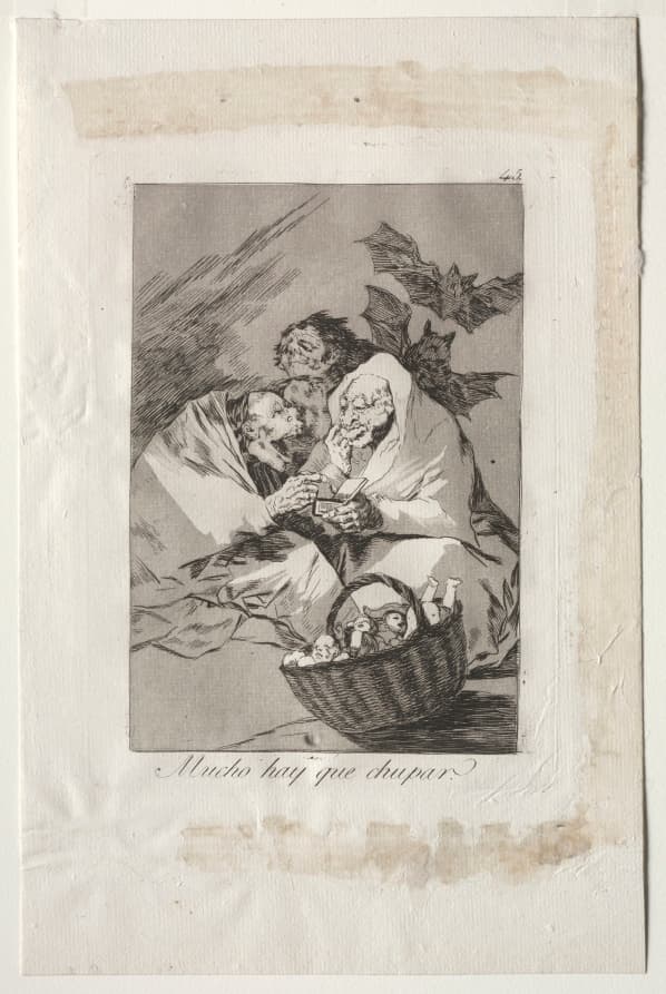 빨아먹을 것이 많다 — 제45번 — 프란시스코 고야