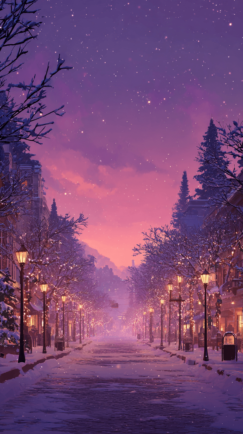 Snowy Christmas Night
