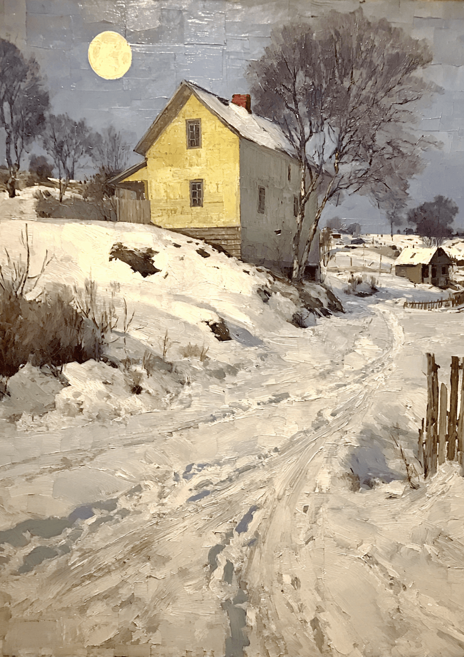 Winter Collage Picasso Style