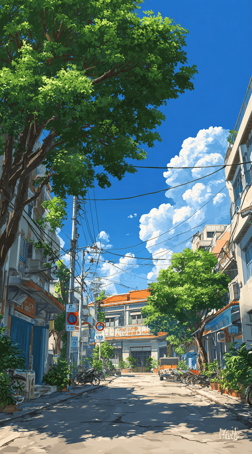 Serene Vietnamese Street