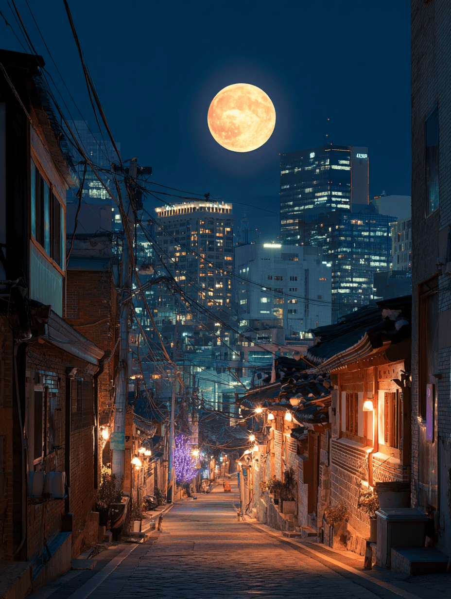 Moonlit Seoul