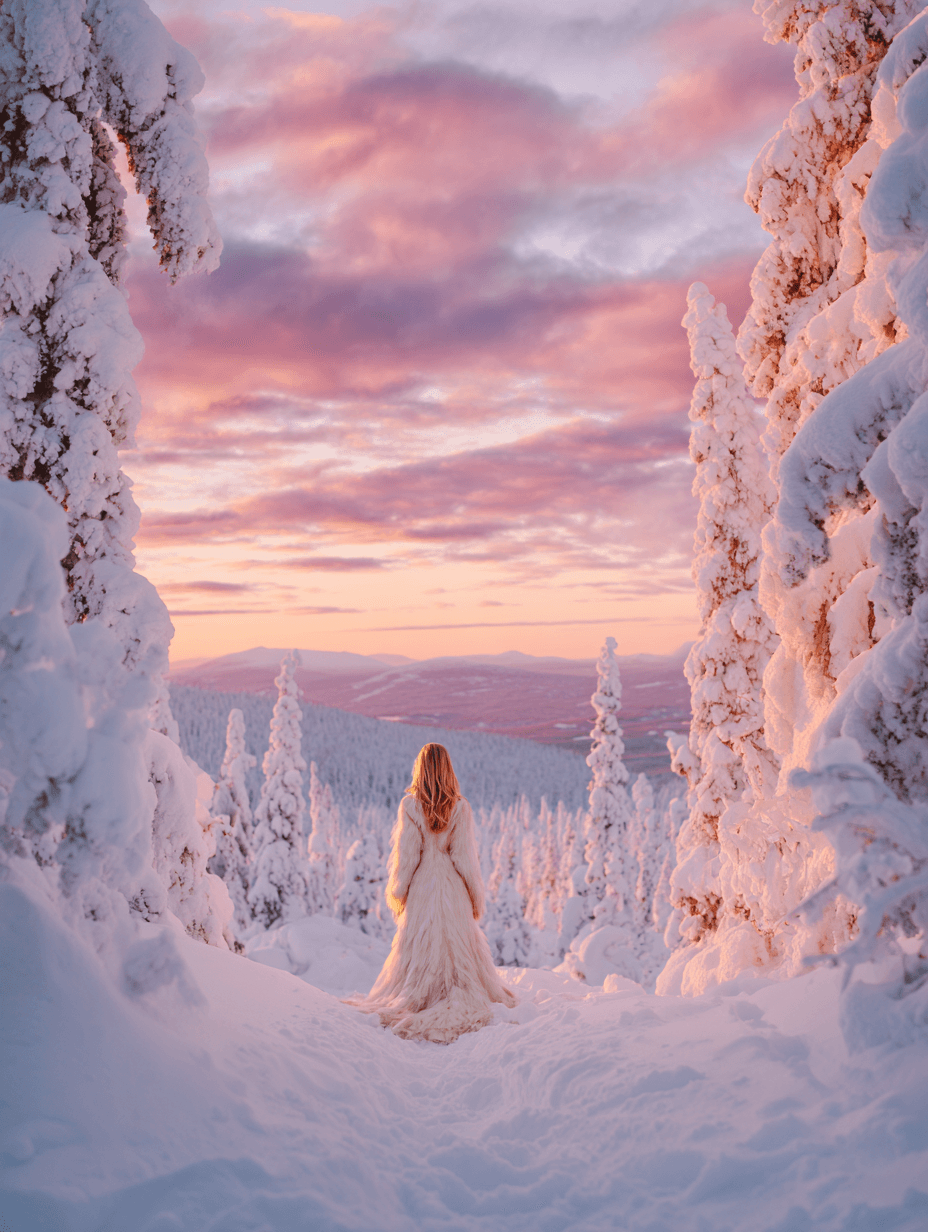 Snowy Lapland Reverie