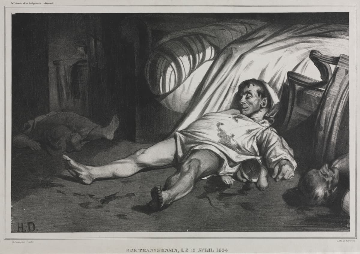 1834년 4월 15일, 트랑스노냉 거리 — 오노레 도미에