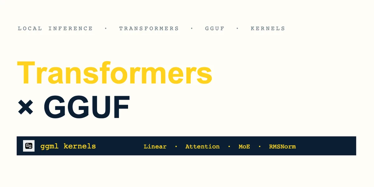 Transformers, GGUF 양자화 실행 경로 추가…애플 실리콘·Qwen3.5부터 지원