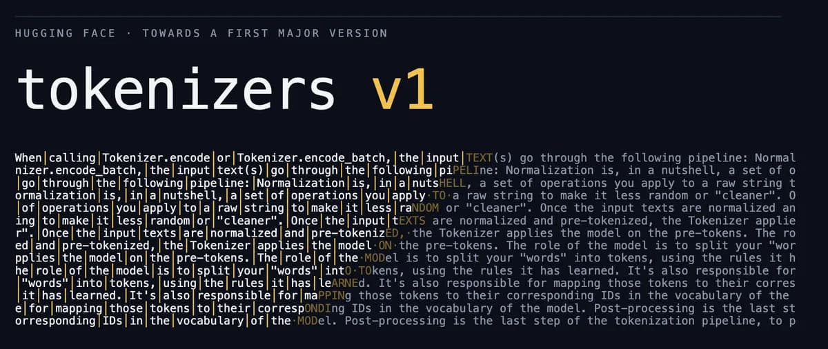 tokenizers v1 후보판, 같은 토큰을 더 빠르게 만드는 경로와 측정 조건
